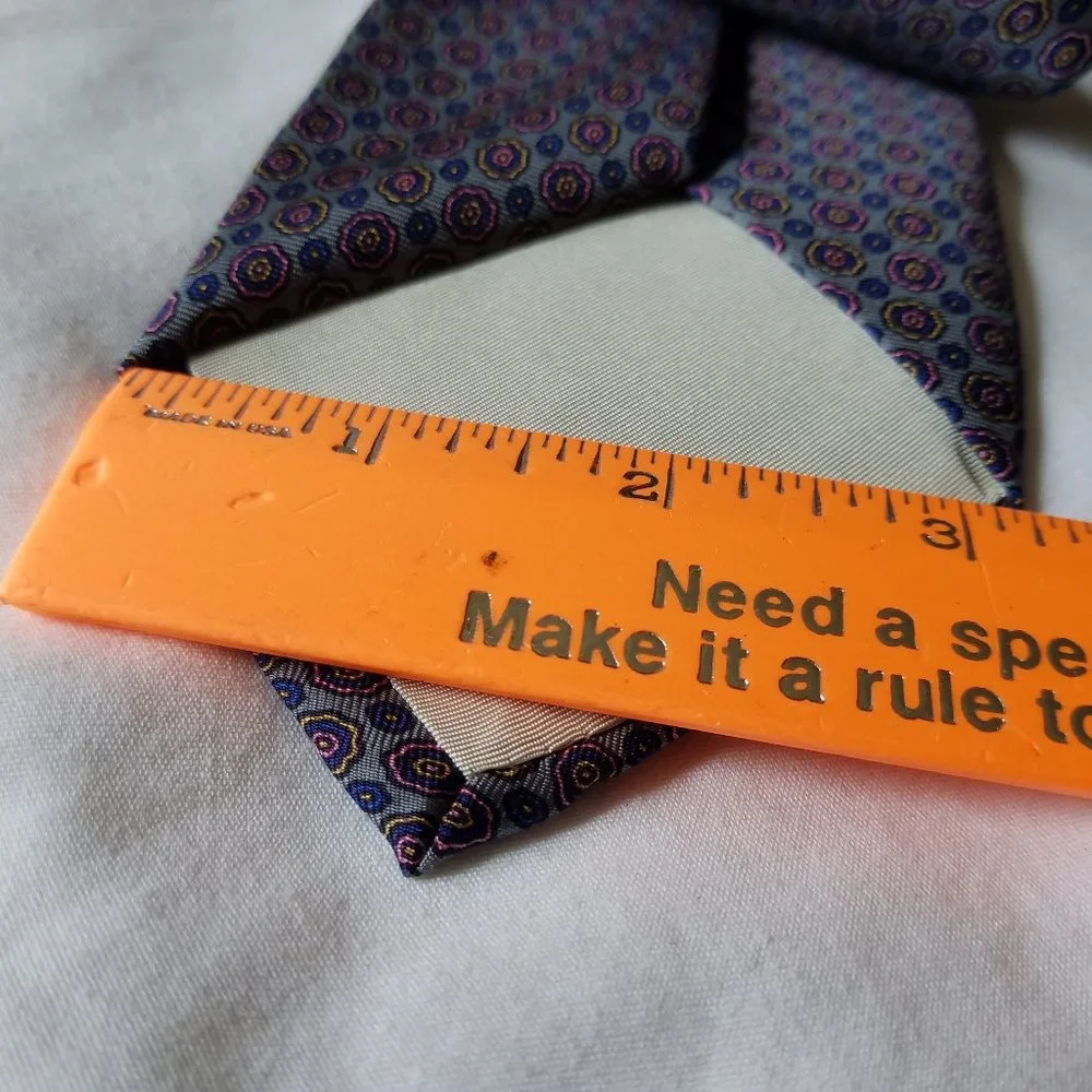 HARBOUR CLUB 100% SILK NECKTIE MENS BLUE